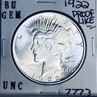 1922 P BU GEM PEACE SILVER DOLLAR UNC MS+++ U.S. MINT RARE COIN 7773