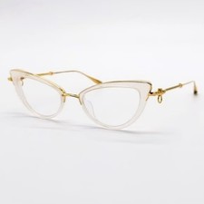 NEW VALENTINO V-DAYDREAM VLX-123C CRYSTAL IVORY/YELLOW GOLD AUTHENTIC EYEGLASSES