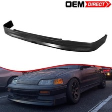 Fits 88-91 Honda Crx Cs Style Pu Front Bumper Lip Spoiler Splitter Pu Black Fits 88-91 Honda Crx Cs Style Pu Front Bumper Lip Spoiler Splitter Pu Black