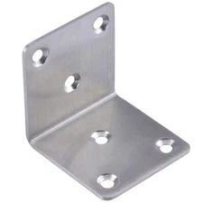 Stainless Steel Angle Bracket L Shape 90 Degree Corner Brace Joints Plate 6 Pcs