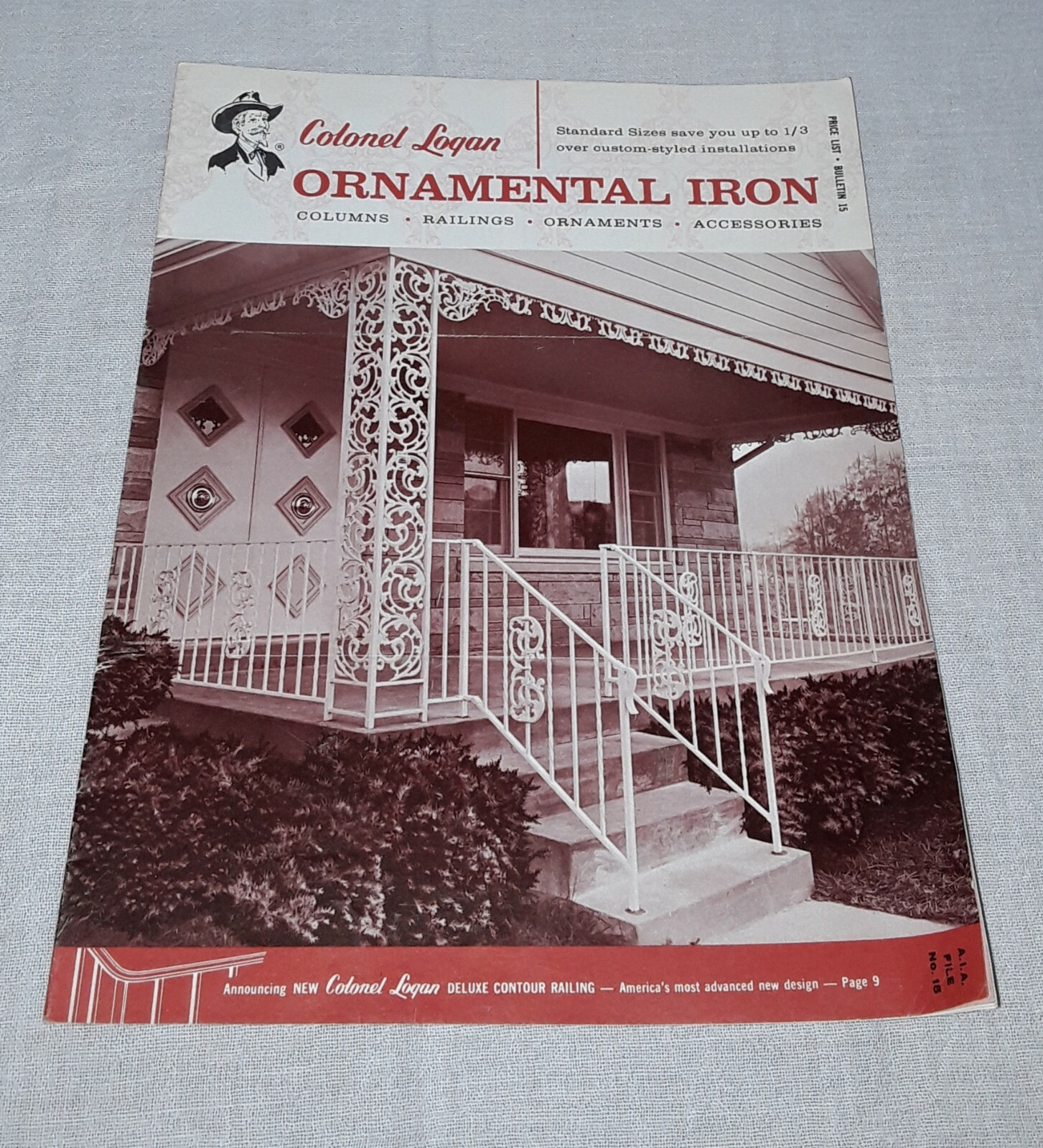 1964 COLONEL LOGAN ORNAMENTAL IRON BULLETIN # 15 CATALOG