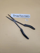 PRO GRADE 15220. Long Extended Reach Needle Nose Pliers Green 11” Handle