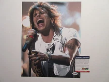STEVEN TYLER SIGNED 11X14 PHOTO PSA/DNA X45111 AEROSMITH ROCK ON! RARE