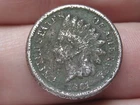 1861 Copper Nickel Indian Head Cent Penny- About Good Details
