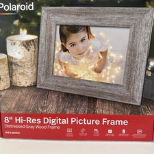 Polaroid 8 inch Digital Frame - Distressed Gray