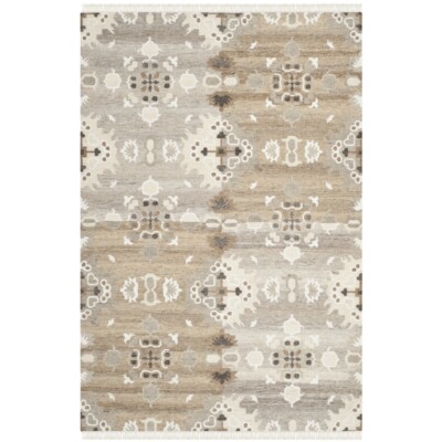 SAFAVIEH Natural Kilim NKM318A Handwoven Grey /Multi Rug