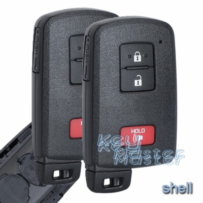 2x Replacement Smart Remote Card Key Shell Fob for Toyota Prius V C Land Cruiser