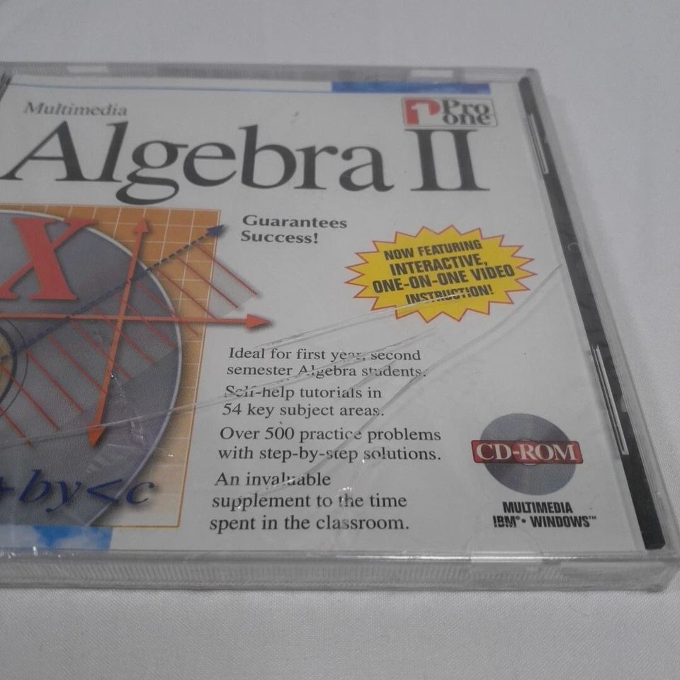 MULTIMEDIA Algebra II New CD-ROM Pro One Software - Image 2 of 3