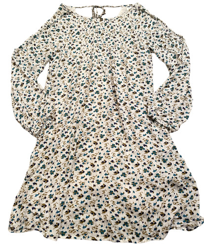 OLD NAVY Floral Long Sleeve Cold Shoulder Lined Cute Dress womens Medium