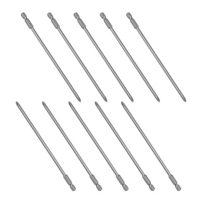4mm PH1 Phillips Screwdriver S2 150mm 1/4'' Hex Shank for Industry,10Pcs