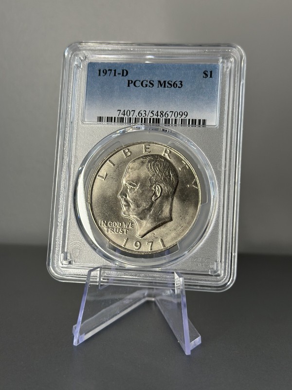 1971 D $1 Ike Eisenhower Dollar PCGS MS63