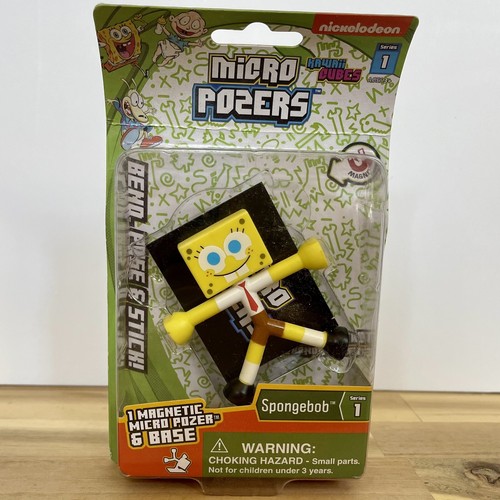 Sponge Bob Square Pants Magnetic Micro Pozers Series 1 Set Of 4 - Picture 2 of 9