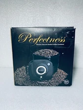 VacuCraft Electric Vacuum Sealed Black Coffee Container, 2.6qt/84.5 oz.