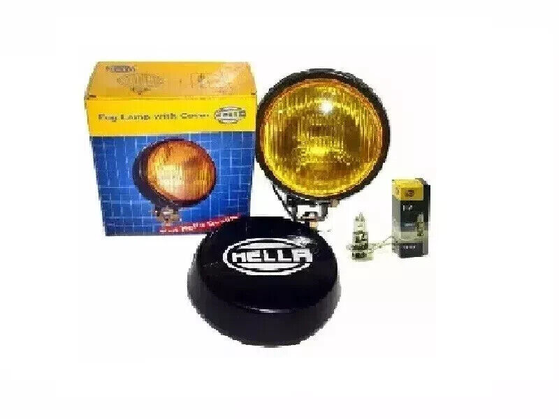 Hella Round Fog Lamp Yellow Glass + Cover With H3 12V 55 Hella Round Fog Lamp Yellow Glass + Cover With H3 12V 55
