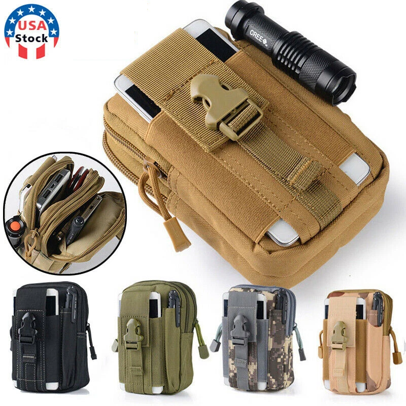 Riñonera Táctica Molle Pouch Belt Bolsa Militar para Cinturón