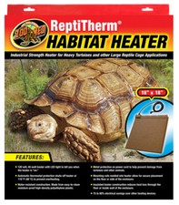 Zoo Med ReptiTherm Habitat Heater:Dimensions: 18"L x 18"W x 1"H-40 Watt, 120V