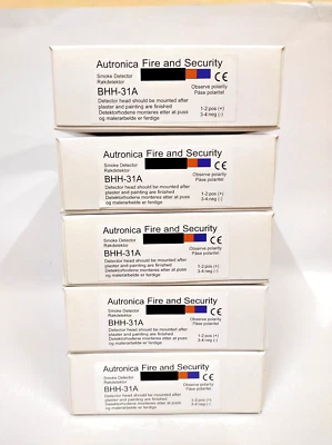 Autronica BHH-31A Smoke Detector (New Box Pack) (Lot of 5)1 Yr Warty DHL Ex