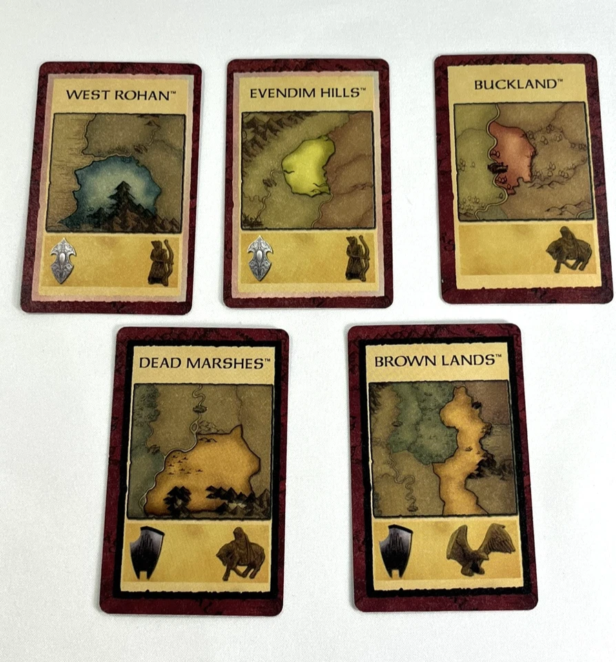 Risk Lord Of The Rings Trilogy Edition Vintage 2003 Game Replacement Cards - Image 3 of 4