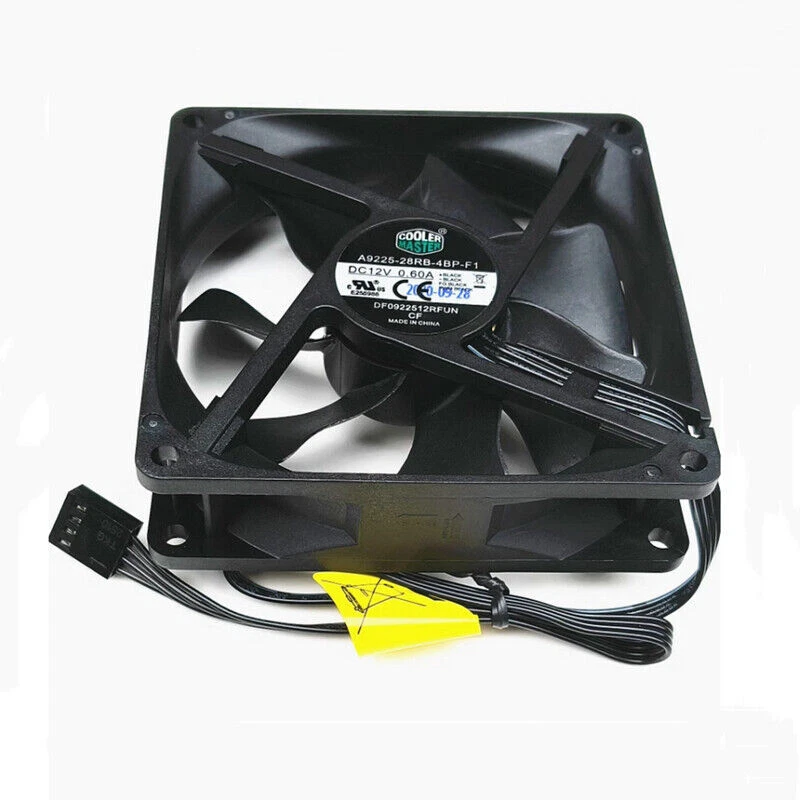 Cooler Master A9225-28RB-4BP-F1 DC12V 0.60A 90*90*25MM 9CM 4Pin Cooling Fan - Image 2 of 4