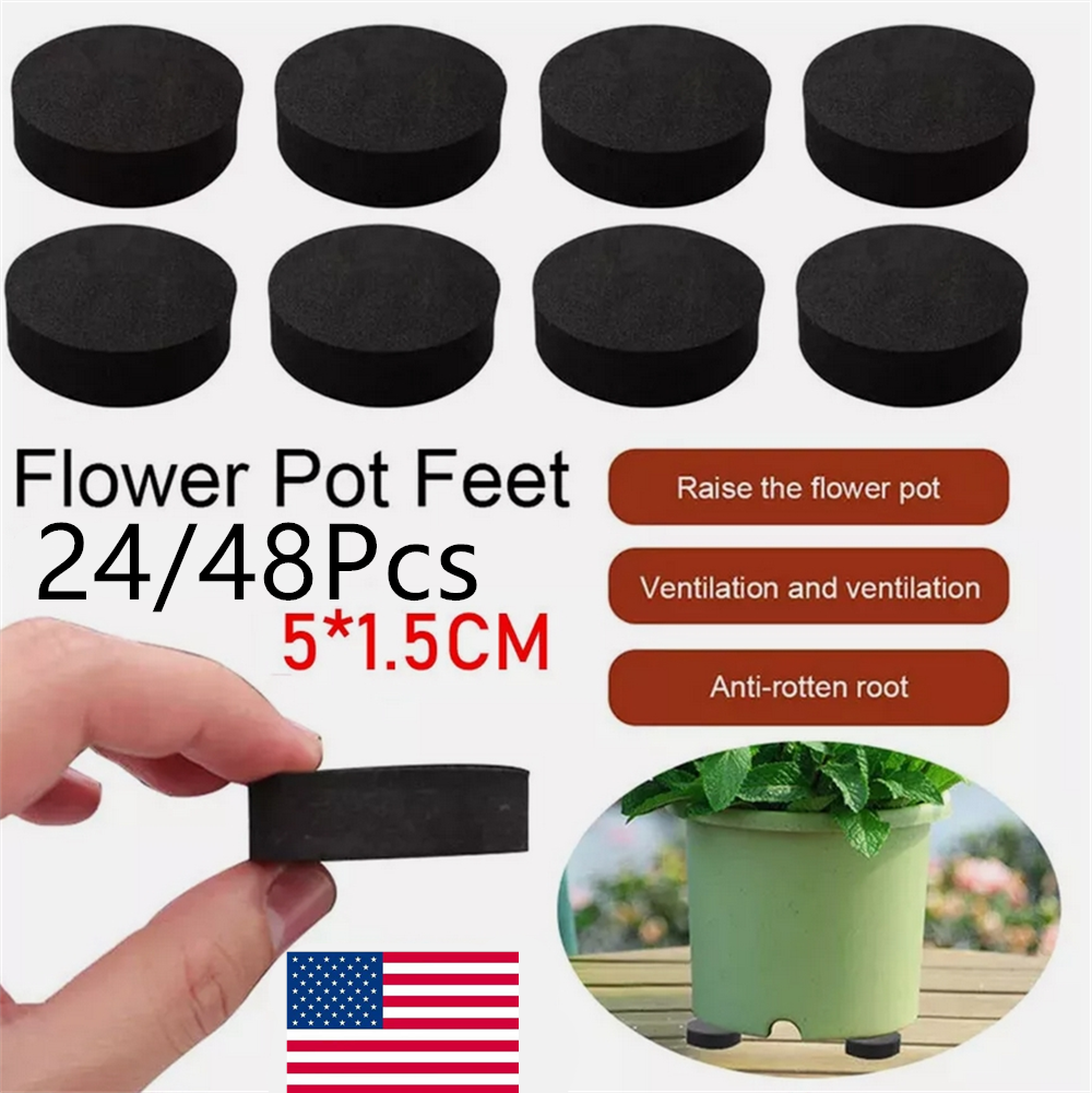 24/48PCS Pot Feet Pots Plant Risers Flower Pots Lifters Outdoor Planter Garden.