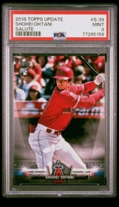 Shohei Ohtani 2018 Topps Update #S-39 Salute Price Guide