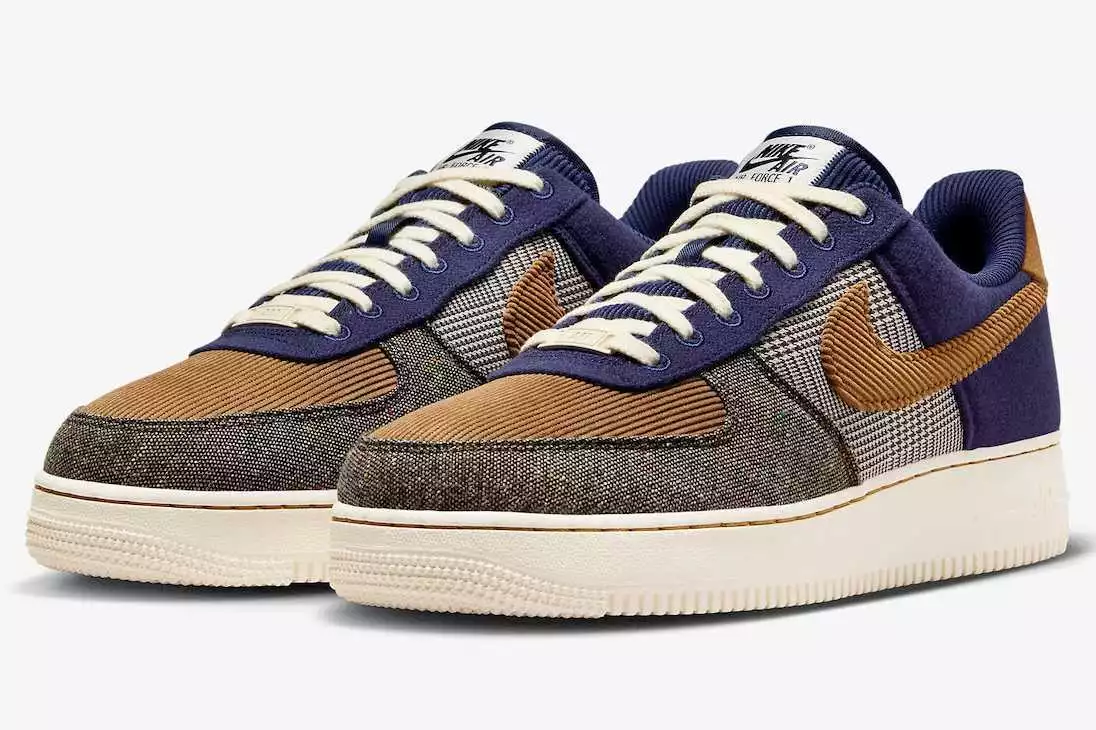 Nike Air Force 1 Low 07 PRM Winter Ale Brown Midnight Navy FQ8744 410 US 7 12
