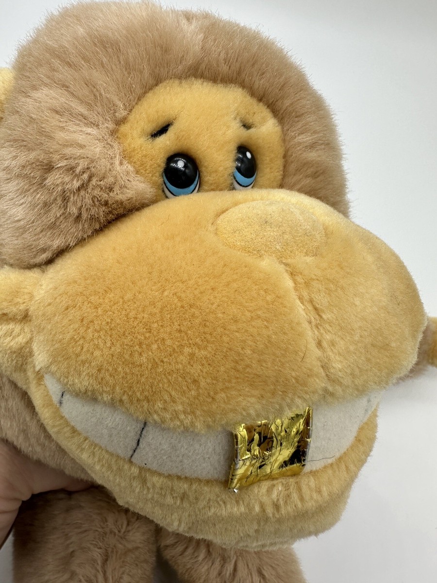 24K Polar Puff　Dumplings　ヴィンテージ　ぬいぐるみ VINTAGE 1985 24K POLAR PUFF MONKEY PLUSH With GOLD TOOTH | eBay