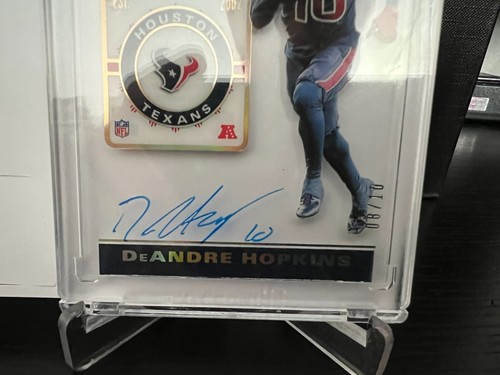 2019 Panini Contenders Veteran Ticket DeAndre Hopkins Auto Clear /10 #VTDH - Picture 7 of 7