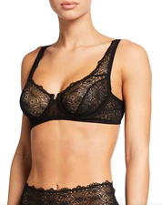 Else Womens Black Floral Full Cup Underwire Bra L134001 Size 34C