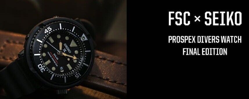 FSC × Seiko Prospex Final edition × lowercase Diver scuba FSC × Seiko Prospex Final edition × lowercase Diver scuba