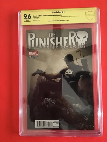 PUNISHER 1 Signed ALEX MALEEV CBCS 9.6 VARIANT EDITION