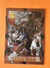 1995-96 Topps Embossed #56 Isaiah Rider Minnesota Timberwolves Card