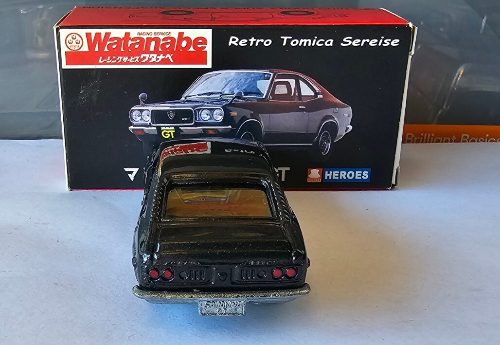 TOMICA - MAZDA SAVANNA GT / RX3 [GUNMETAL] WATANABE RETRO