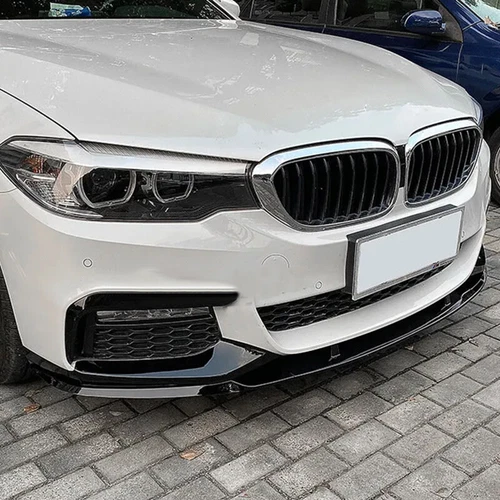Spoiler anteriore labbro adatto per BMW Serie 5 G30 G31 con pacchetto M 2017-2020 carbon look - Foto 5 di 15