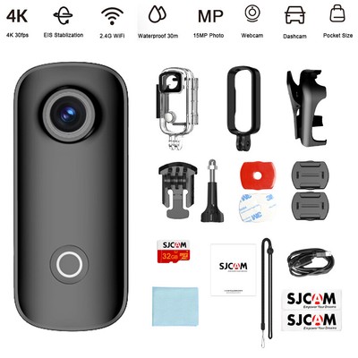 SJCAM C100 Plus Action Cam 4K Wasserdicht Action Sport Kamera WiFi EIS Go pro