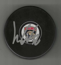 Lucas Carlsson Signed Florida Panthers Puck