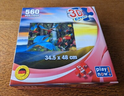 3D-Effect Puzzle Papagein