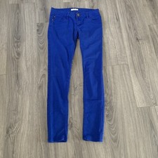 LOVE FIRE cotton blend stretch blue skinny pants Juniors size 1