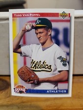 1992 Upper Deck#22 Todd Van Poppel Rookie Card Oakland Athletics Mint Pre-Owned . rookie card picture