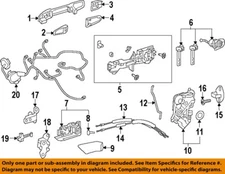 TOYOTA OEM 19-22 Avalon Front Door Lock Hardware-Handle Cover 7403807010C0