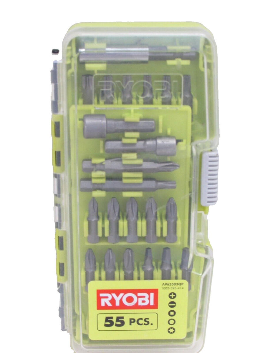RYOBI TOOLS 55-pc. SCREWDRIVER BIT SET, A965503QP | eBay