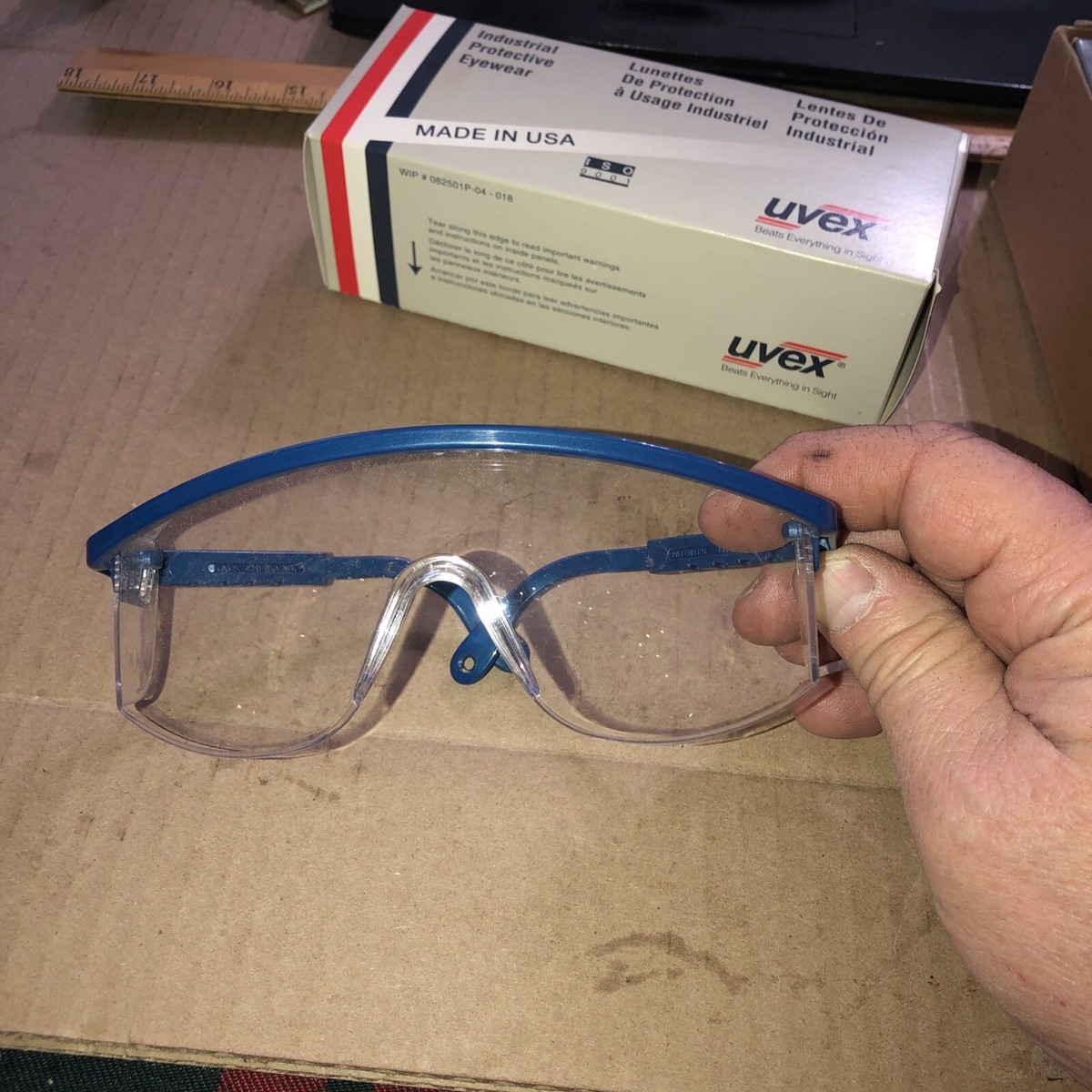 UVEX Astrospec 3000 Carolina Panthers￼ Blue, clear Lens Safety