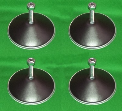Billardtisch Nivellierfüße schwarz Metall Snooker Fußball Hockey Spiel Beine