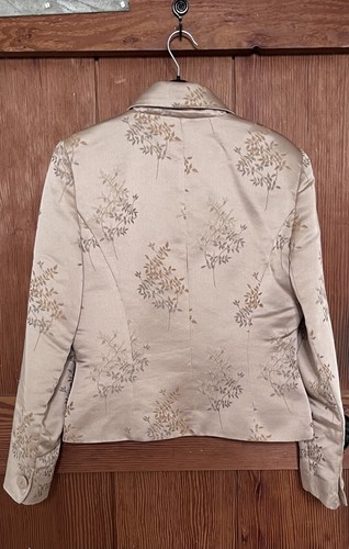 The Vestry - Special occasion bronze/gold floral skirt suit size 10 - Picture 5 of 8