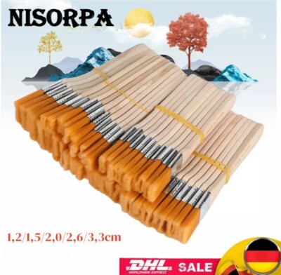 50/120 Malerpinsel Set Pinselset Flachpinsel Farbpinsel Eckenpinsel Lackpinsel