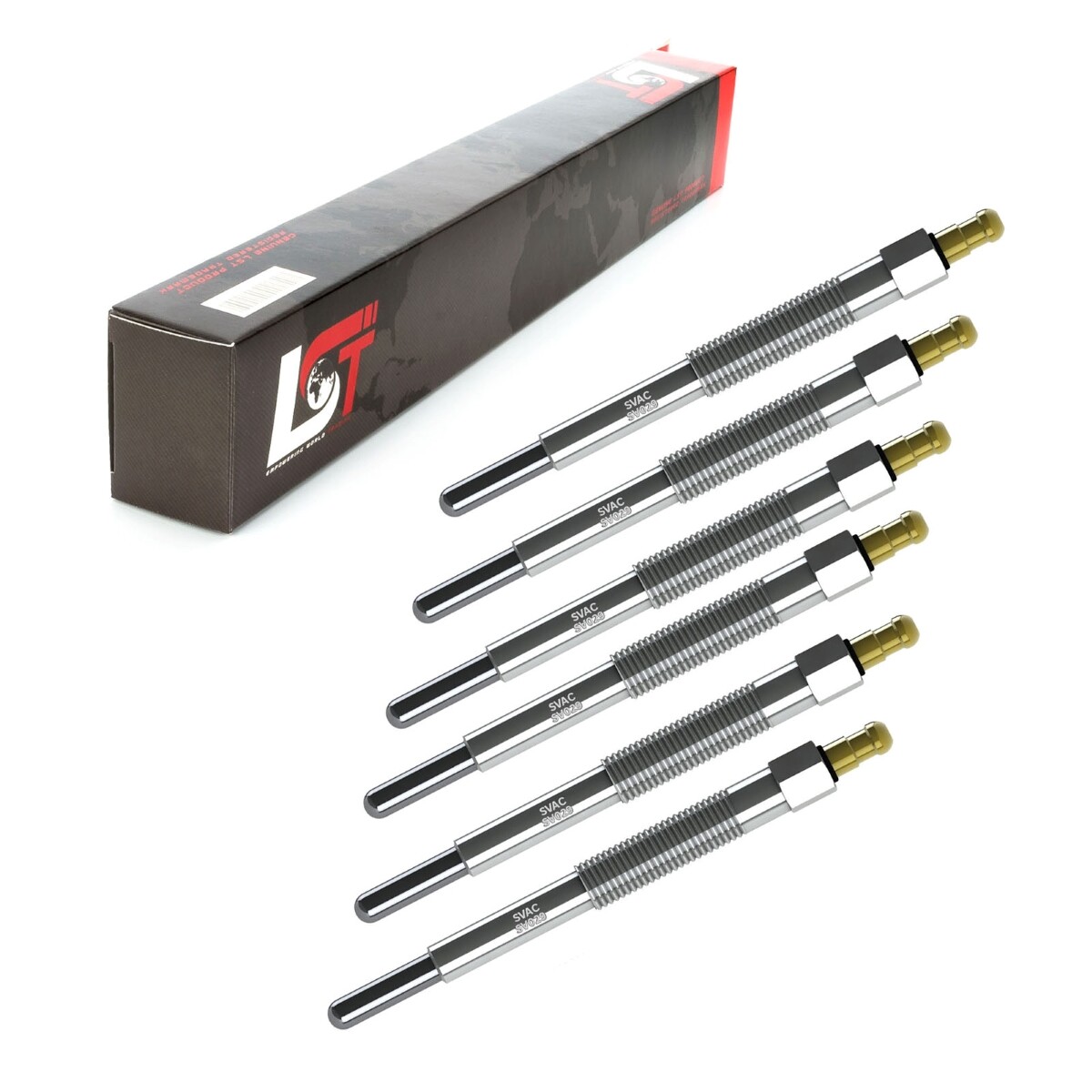 6X Glow Plug 24 V For CATERPILLAR Excavator Roller Crawler Loader CAT 3304 3306