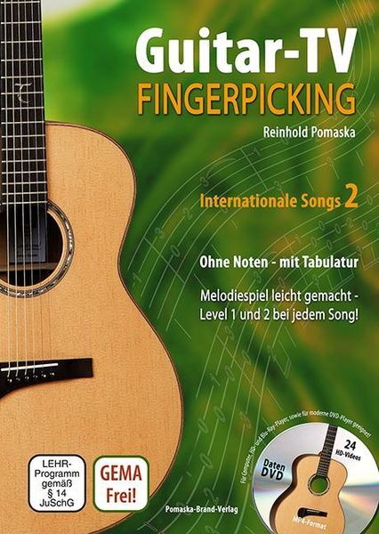 Thumbnail - Guitar-tv: Fingerpicking - Internationale Songs 2 (mit Dvd)