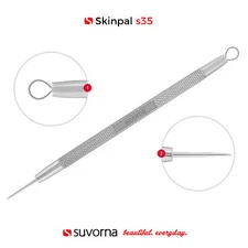 Skinpal s35 Lancet for Whitehead Extractor, Pimple, Milia, Pus Removal Tool 2in1