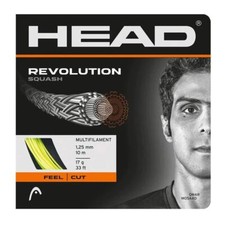 Head Squash String Revolution 17G/1.25mm Multifilament 10m/33ft Set
