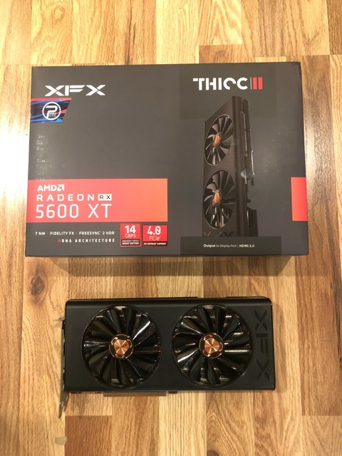 Xfx Rx 5600 Xt Thicc Ii Pro 14gbps 6gb Graphics Card Rx 56xt6df46 For Sale Online Ebay